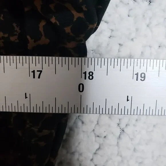 Lauren Ralph Lauren Dress Women 16 Animal Print Stretch Midi Old Hollywood Dark - Picture 5 of 7